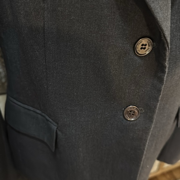 Calvin Klein Gray Blazer Structured Suit Jacket - Picture 4 of 5